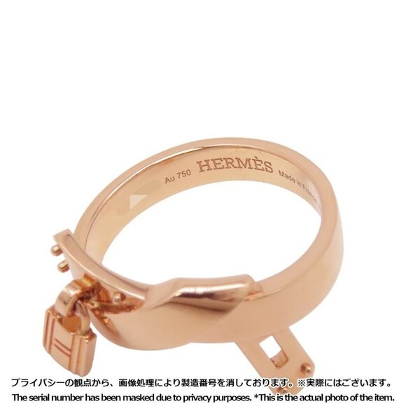 HERMES Gavroche Ring Size 53/#13 18K Pink Gold - Picture 2 of 7